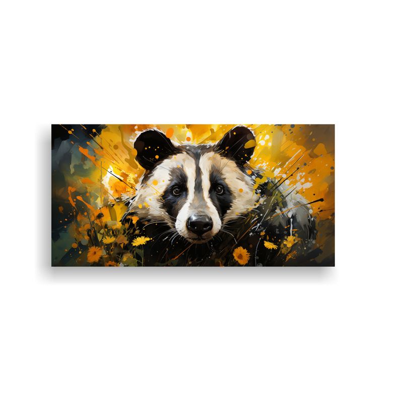 GENERICO - Cuadro Inspiración Alta Resolución Tejón Y Cuer 160x80cm