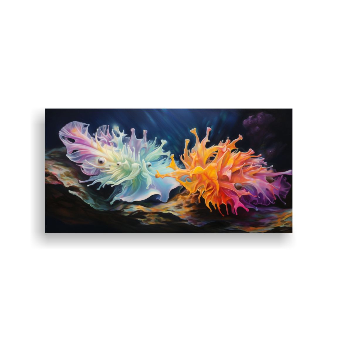 GENERICO - Pintura Estilo Estilo óleo De Nudibranquio Colori 160x80cm