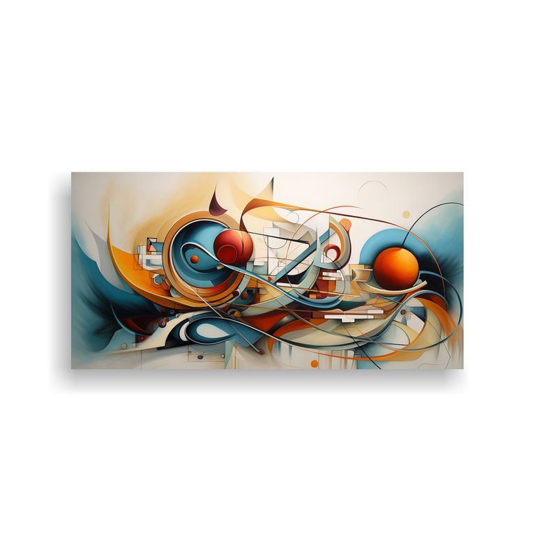GENERICO - Cuadros Abstractos De Rostros Con Alegría Y Compo 160x80cm