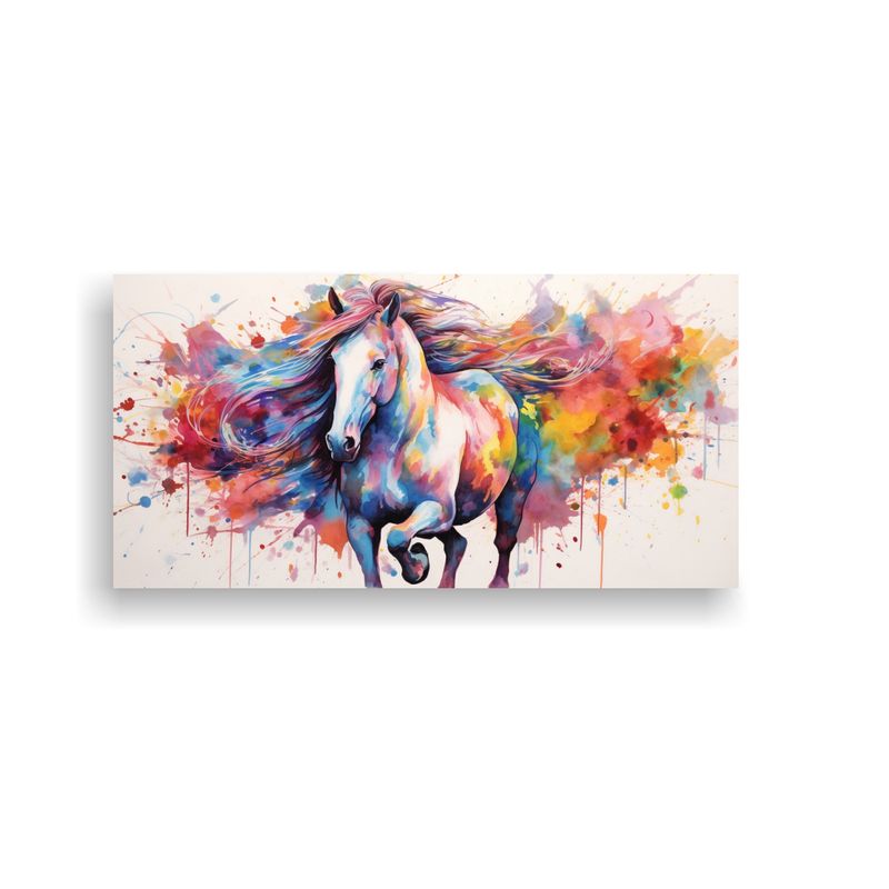 GENERICO - Cuadro De Equilibrio Moderno Caballo Andaluz Arco 160x80cm
