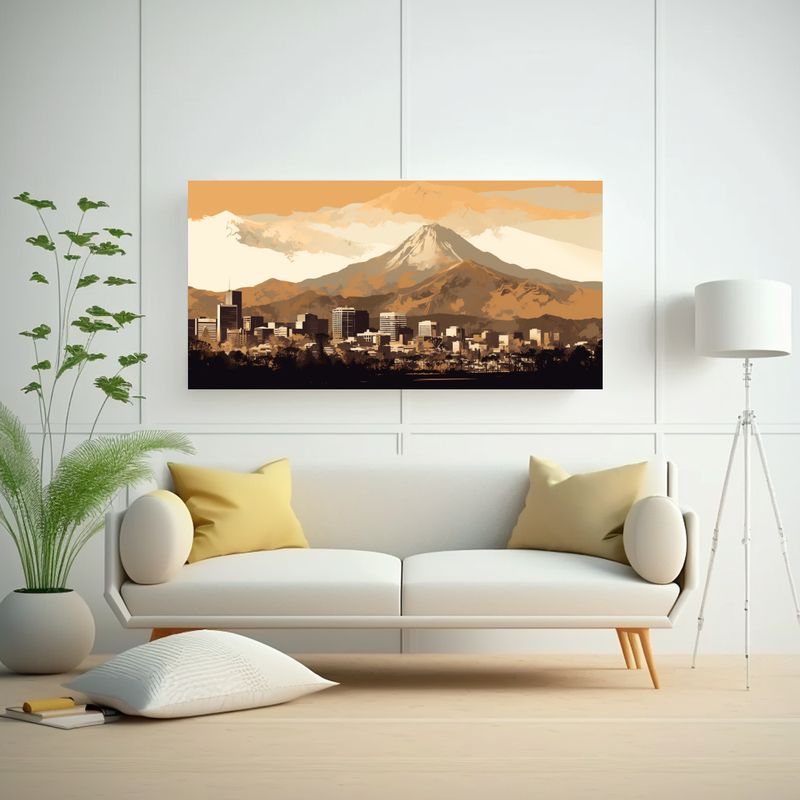 GENERICO - Cuadros De Decoración En Tonos Marrón Y Blanco P 160x80cm