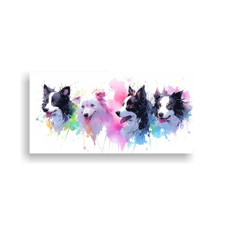 GENERICO - Cuadros Decorativos De Perros Pastores Y Collies E 160x80cm