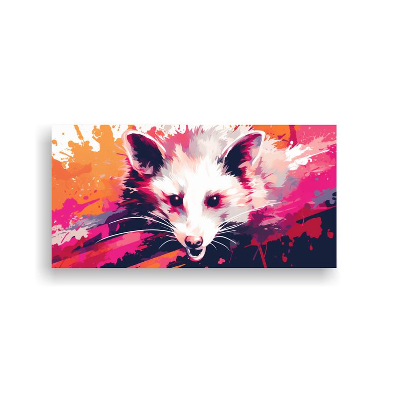 GENERICO - Cuadro Oposum En Colores Sutiles Y Carmesí Neo Po 160x80cm