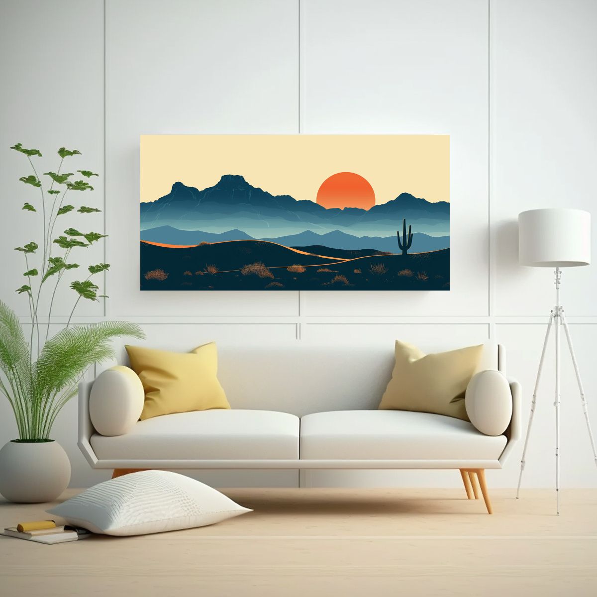 GENERICO - Pintura De Montañas De Texas En Estilo Gerd Arte 160x80cm