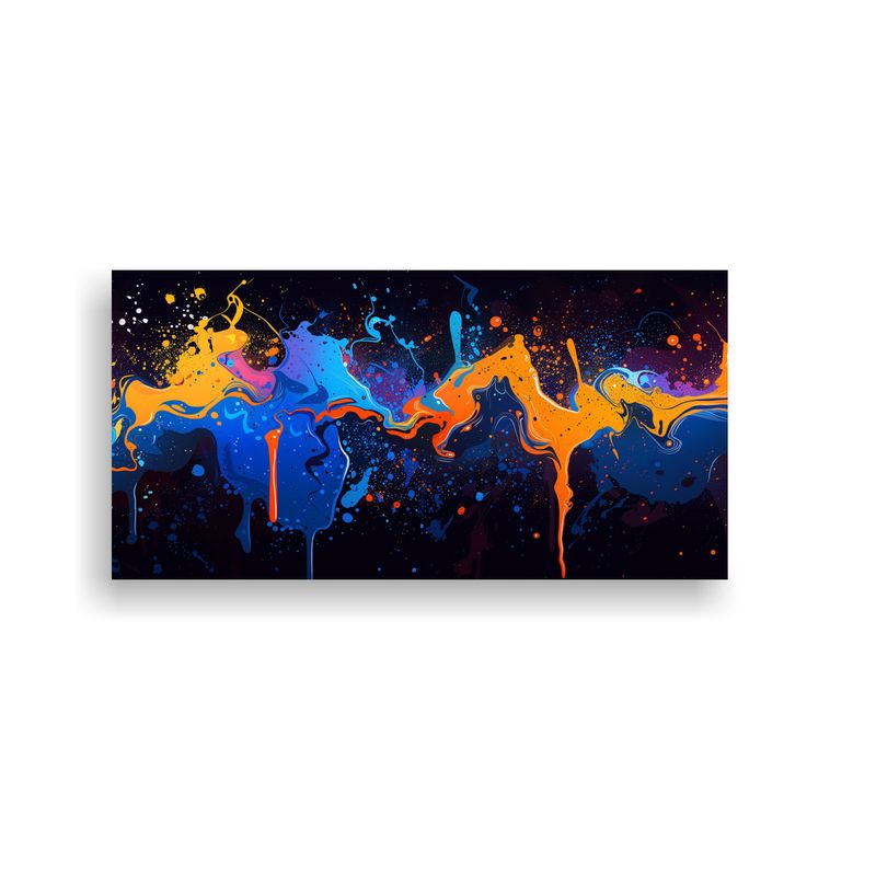 GENERICO - Cuadro Moderno Resistente Con Composición De Colo 160x80cm