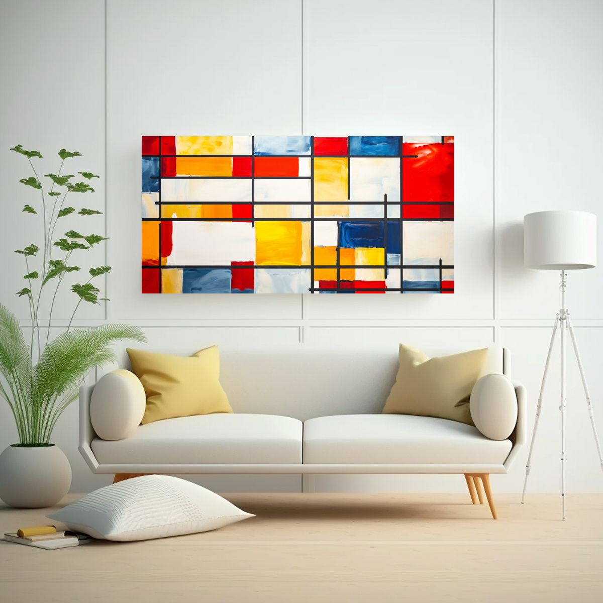 GENERICO - Pinturas Decorativas Simples Con Patrones Abstract 160x80cm