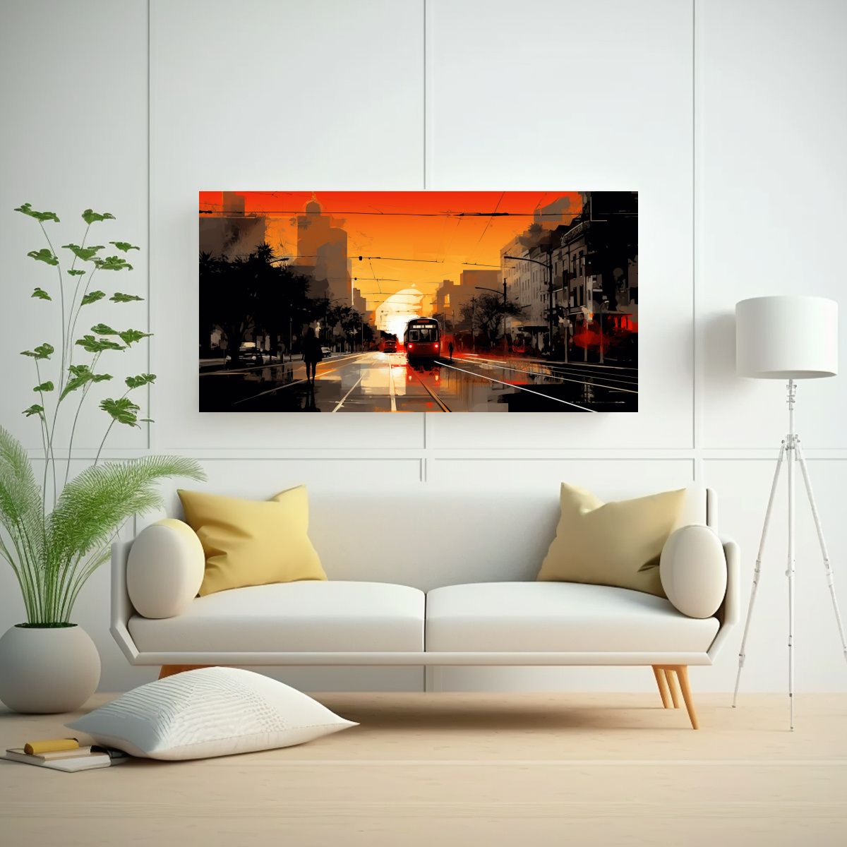 GENERICO - Pinturas De Decoración En Rojo Y Naranja Para Coc 160x80cm