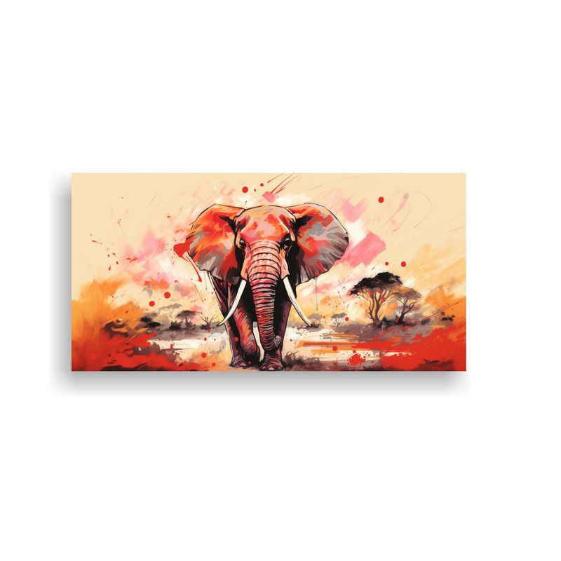 GENERICO - Pinturas De Decoración De Arte Pop Neo Con Elefan 160x80cm