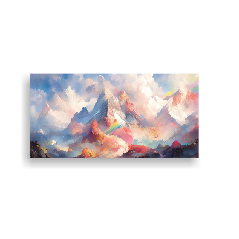 GENERICO - Cuadros Decorativos Montañas Famosas Con Arcoír 160x80cm