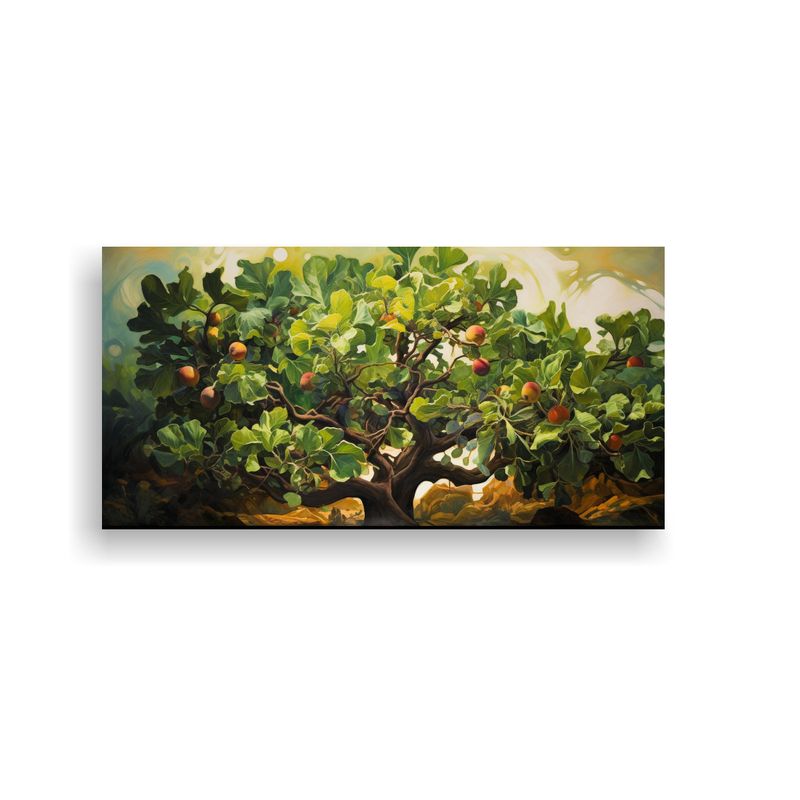 GENERICO - Pintura Abstracta De Higuera En Bastidor De Tela  160x80cm