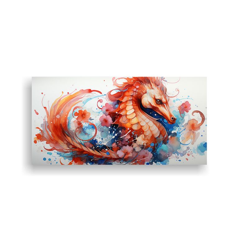 GENERICO - Canva Decoración Obra Maestra Caballito De Mar Ac 160x80cm
