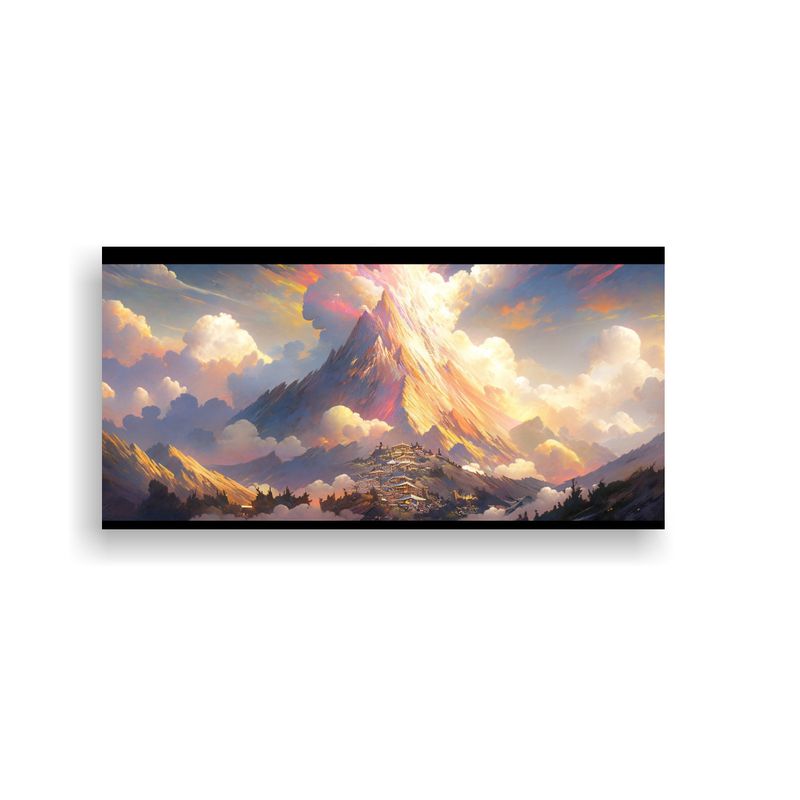 GENERICO - Pinturas De Decoración De Montañas Famosas Con A 160x80cm