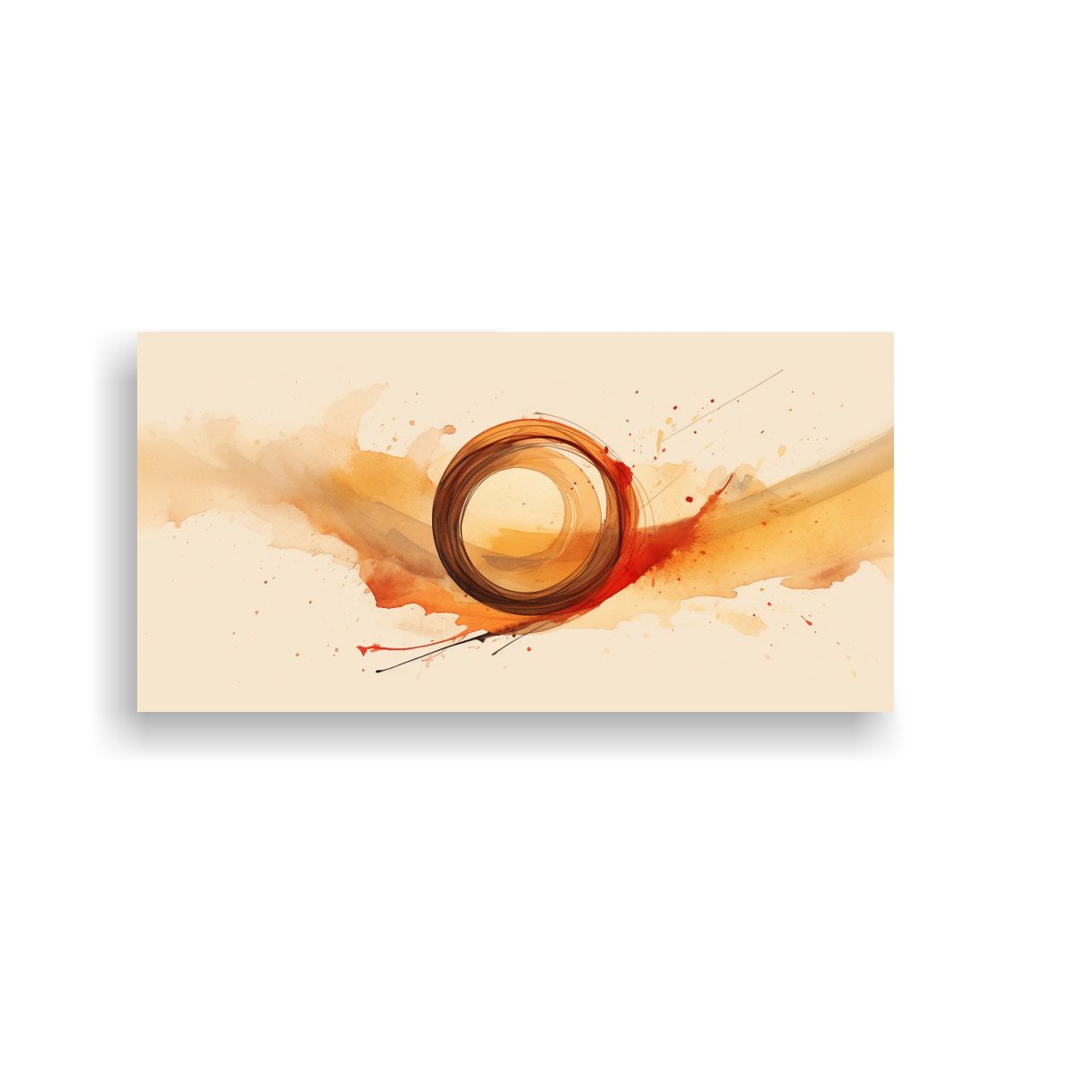 GENERICO - Arte Vanguardista Acuarela Firma Aleatoria Sobre L 160x80cm