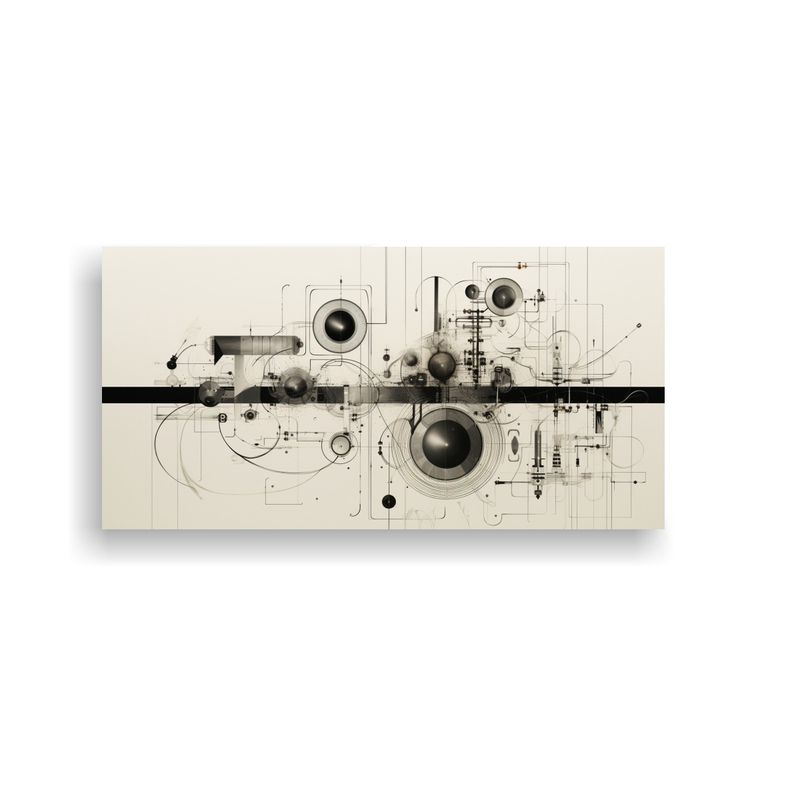 GENERICO - Pinturas En Blanco Y Negro De Alta Calidad Con Con 160x80cm