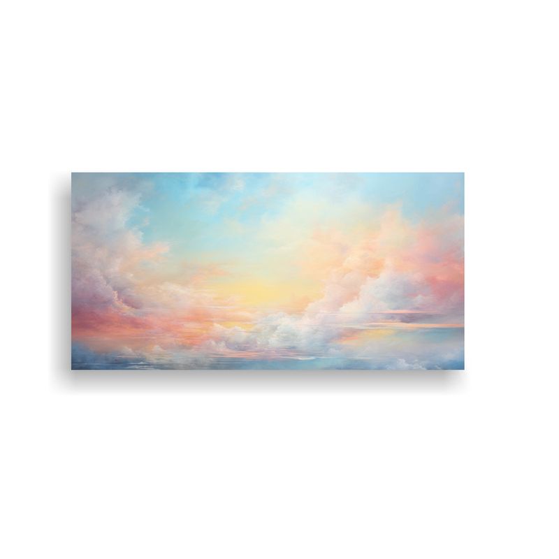 GENERICO - Pintura Abstracta De La Mañana Con Colores Acuare 160x80cm