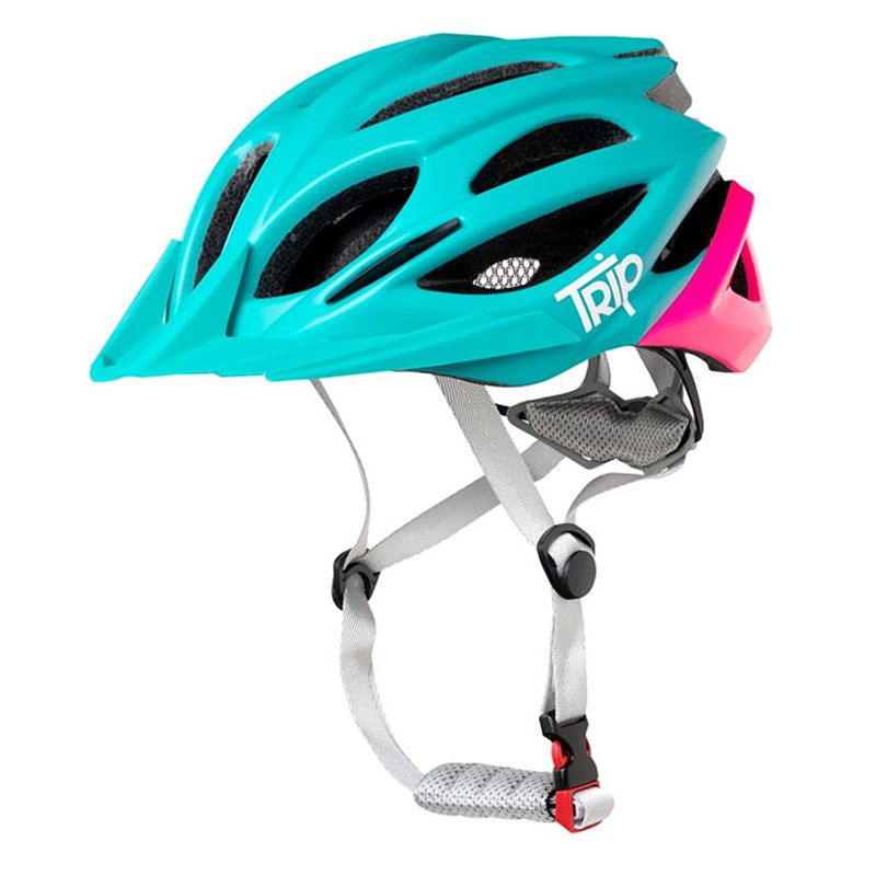 TRIP - Casco Bicicleta MTB Trip Talla M BluePink