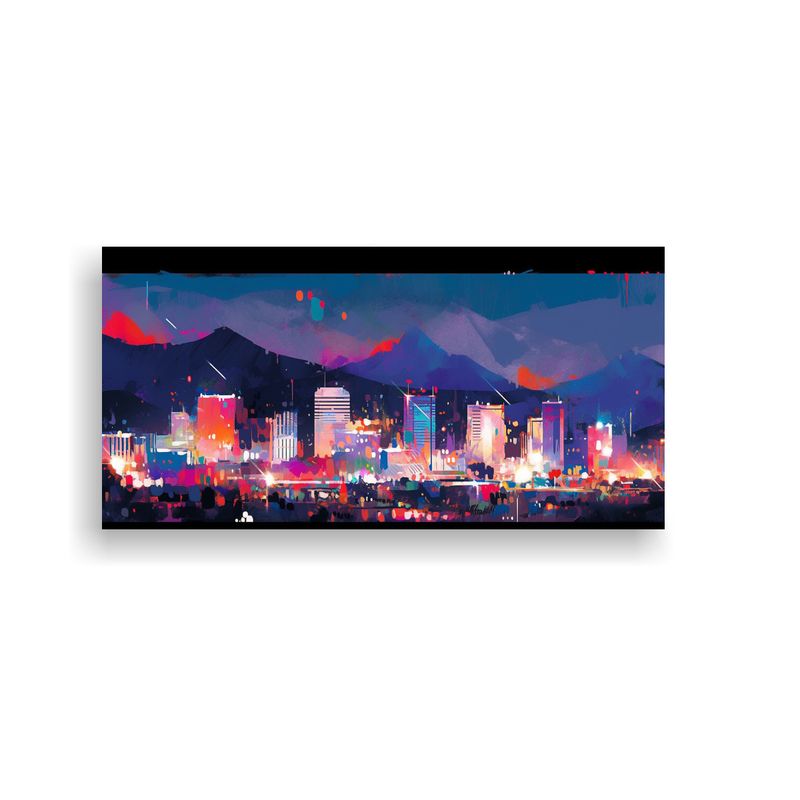GENERICO - Pinturas Decorativas De Equilibrio En Colores Vibr 160x80cm