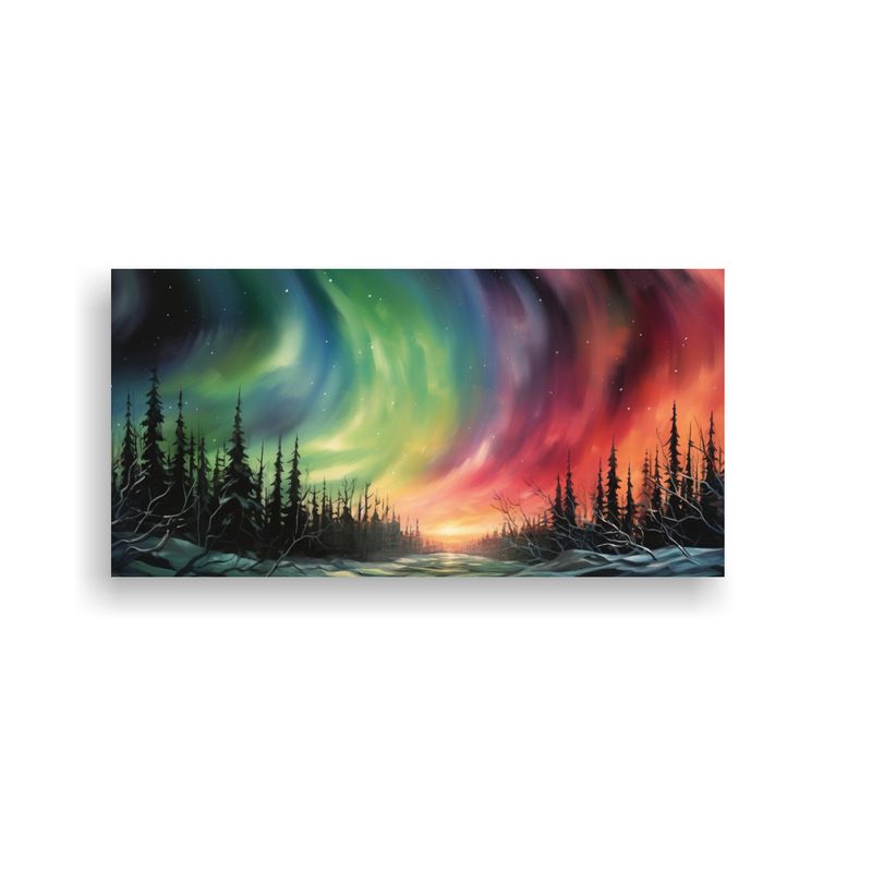 GENERICO - Pintura Al Estilo óleo De Alta Calidad Aurora Bor 160x80cm