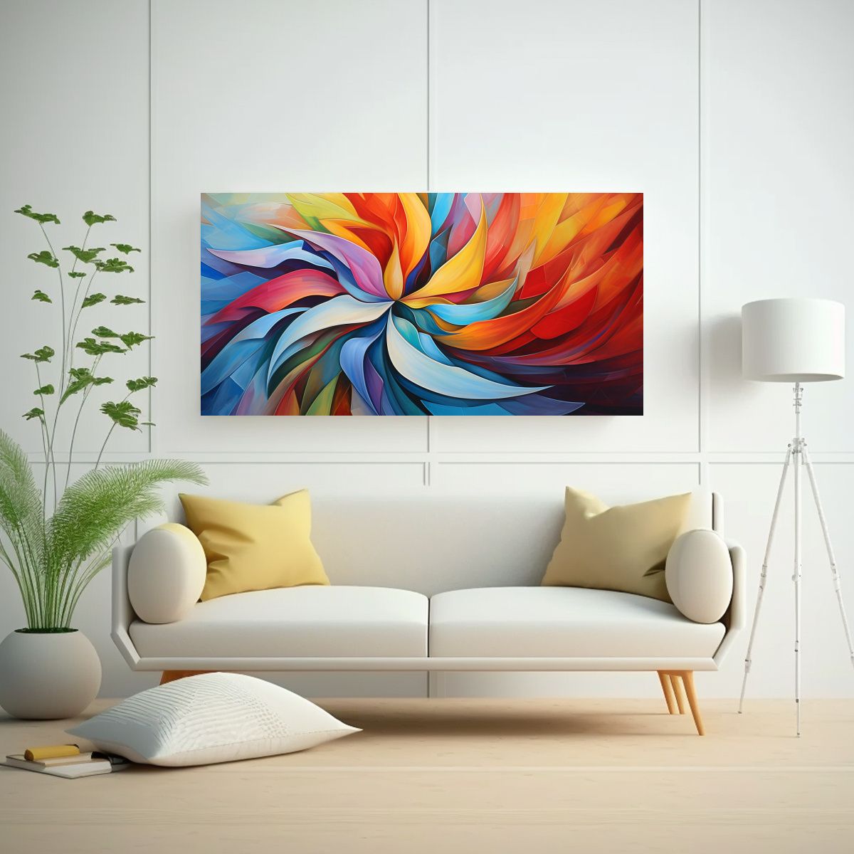 GENERICO - Cuadros De Decoración Innovadora Con Abstractos R 160x80cm