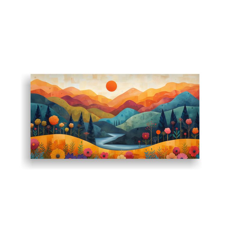 GENERICO - Cuadro Moderno De Paisaje Natural Fantástico Mini 160x80cm