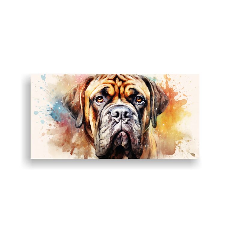 GENERICO - Pintura De Pared Vanguardia Mastiff Acuarelas Colo 160x80cm