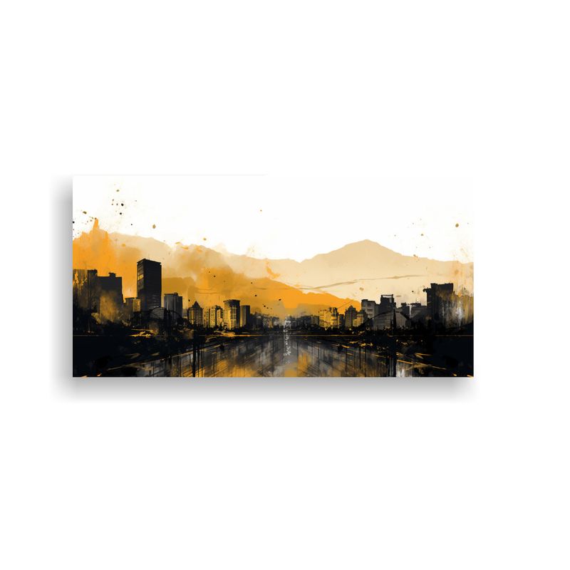 GENERICO - Pinturas De Arte Impresionante En Tonos Dorados Pa 160x80cm