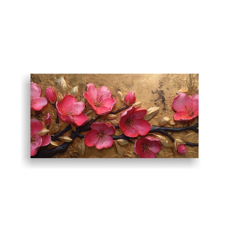 GENERICO - Cuadro Decorativo Vintage Con Lienzo Colorido Y Fl 160x80cm