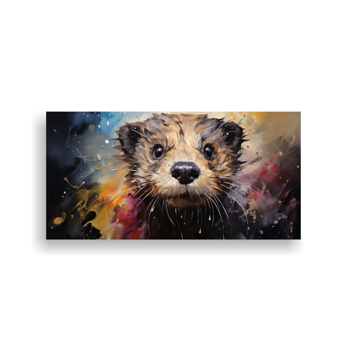 GENERICO - Pintura En Bastidor Inspiradora De Ferret En Acuar 160x80cm