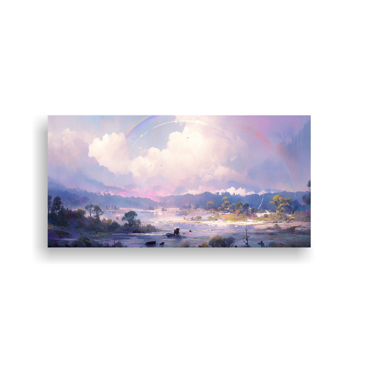 GENERICO - Lienzo Tela Decorativo Motivo Paisaje Naturaleza A 160x80cm