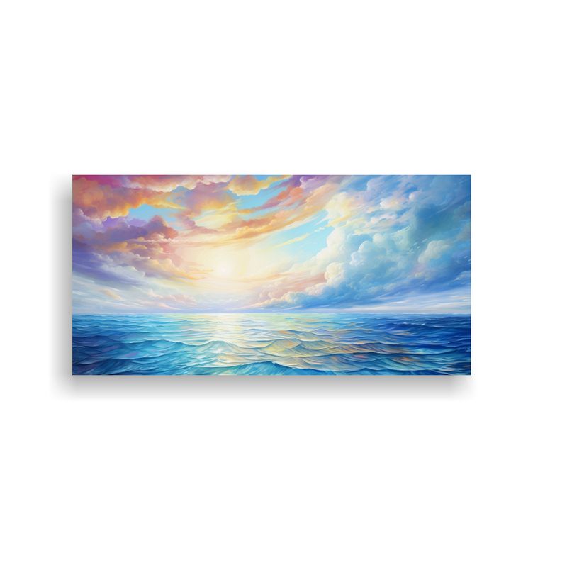 GENERICO - Cuadro Galería Surrealista Cielo Y Mar Con Arco 160x80cm
