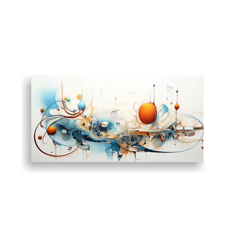 GENERICO - Pinturas Abstractas Para Decorar Con Belleza En Ar 160x80cm