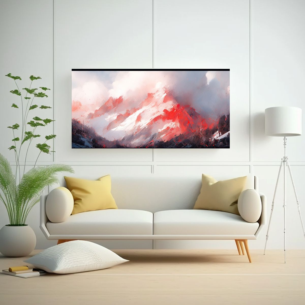 GENERICO - Pintura Abstracta Vintage De Enigmatico En Las Mon 160x80cm