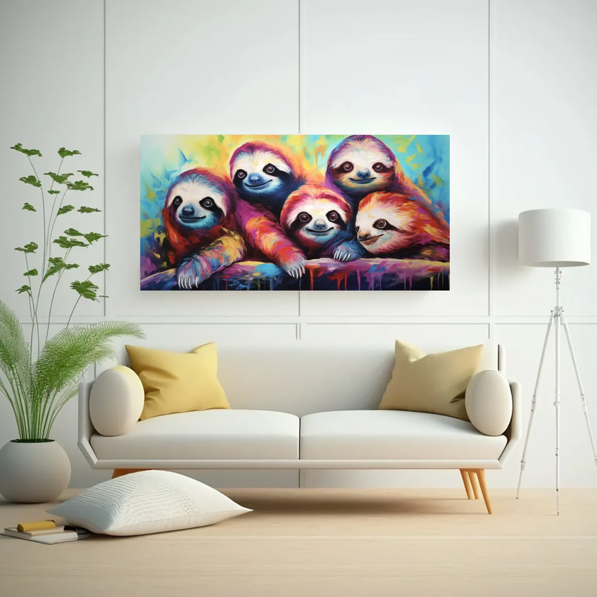 GENERICO - Cuadro Conceptual Estilo A Pintura Al Estilo óle 160x80cm