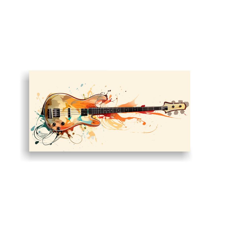 GENERICO - Cuadro Neo Pop Art De Bajo En Colores Beige Estil 160x80cm