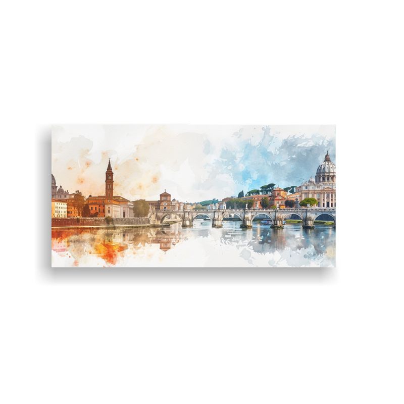 GENERICO - Cuadro Dibujo Inspiración 2 Ciudades Mezcladas E 160x80cm