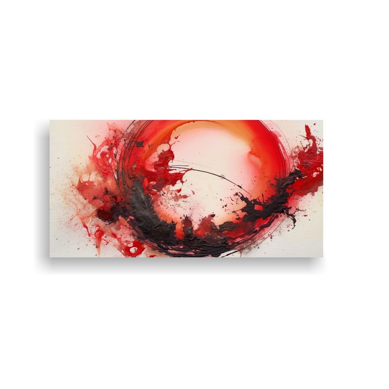 GENERICO - Pintura De Tinta Alcohol Roja De Forma Perfecta Y  160x80cm