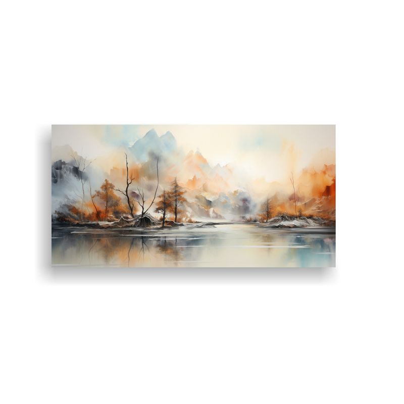 GENERICO - Pinturas Decorativas Paisaje Abstracto Acuarela En 160x80cm