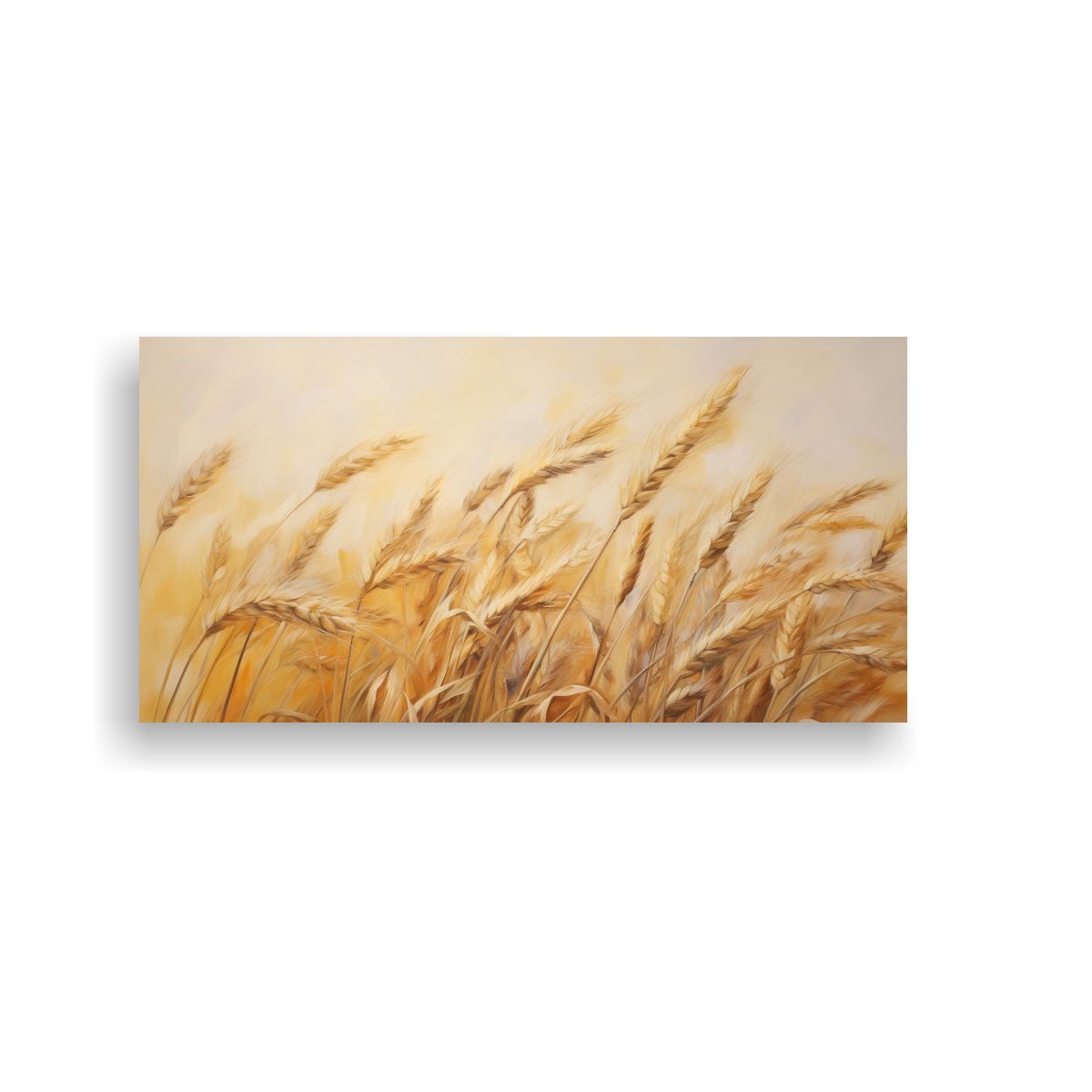 GENERICO - Pintura Abstracta Dinámica De Hierbas En Grano En 160x80cm