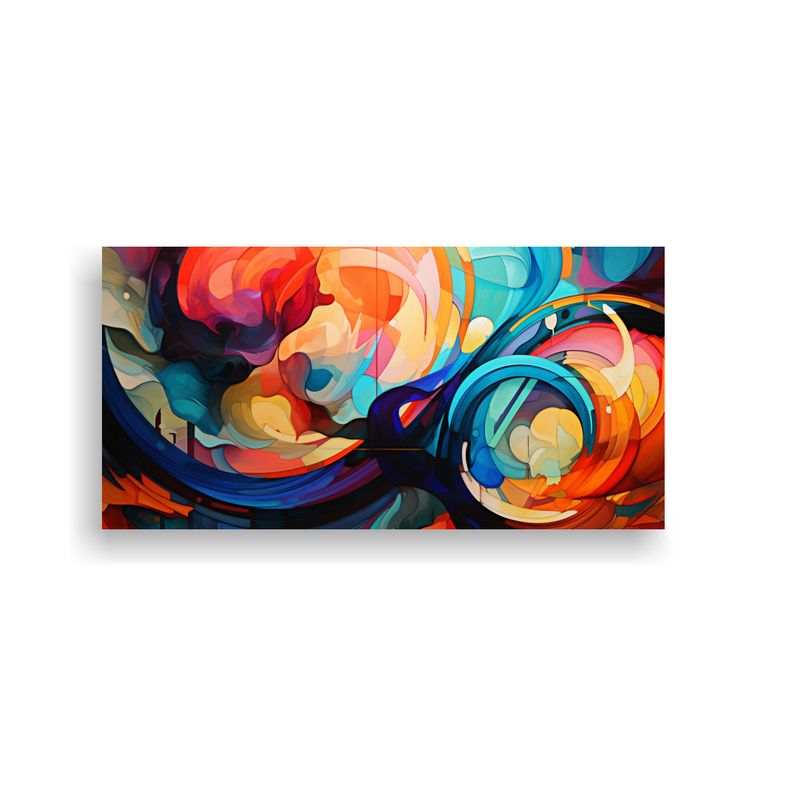 GENERICO - Pintura Abstracta Y Realista En Tela Con Técnica  160x80cm