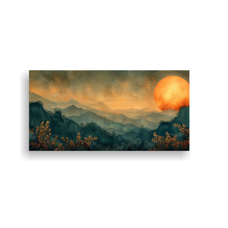 GENERICO - Cuadro Decorativo Con Temática Heliocéntrica Y H 160x80cm