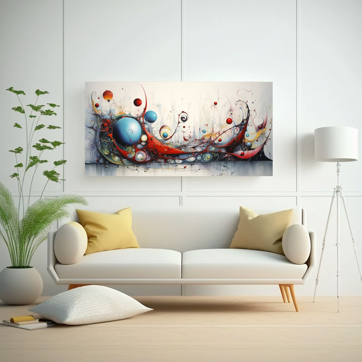 GENERICO - Pinturas Abstractas Sencillas Para Decoración De  160x80cm