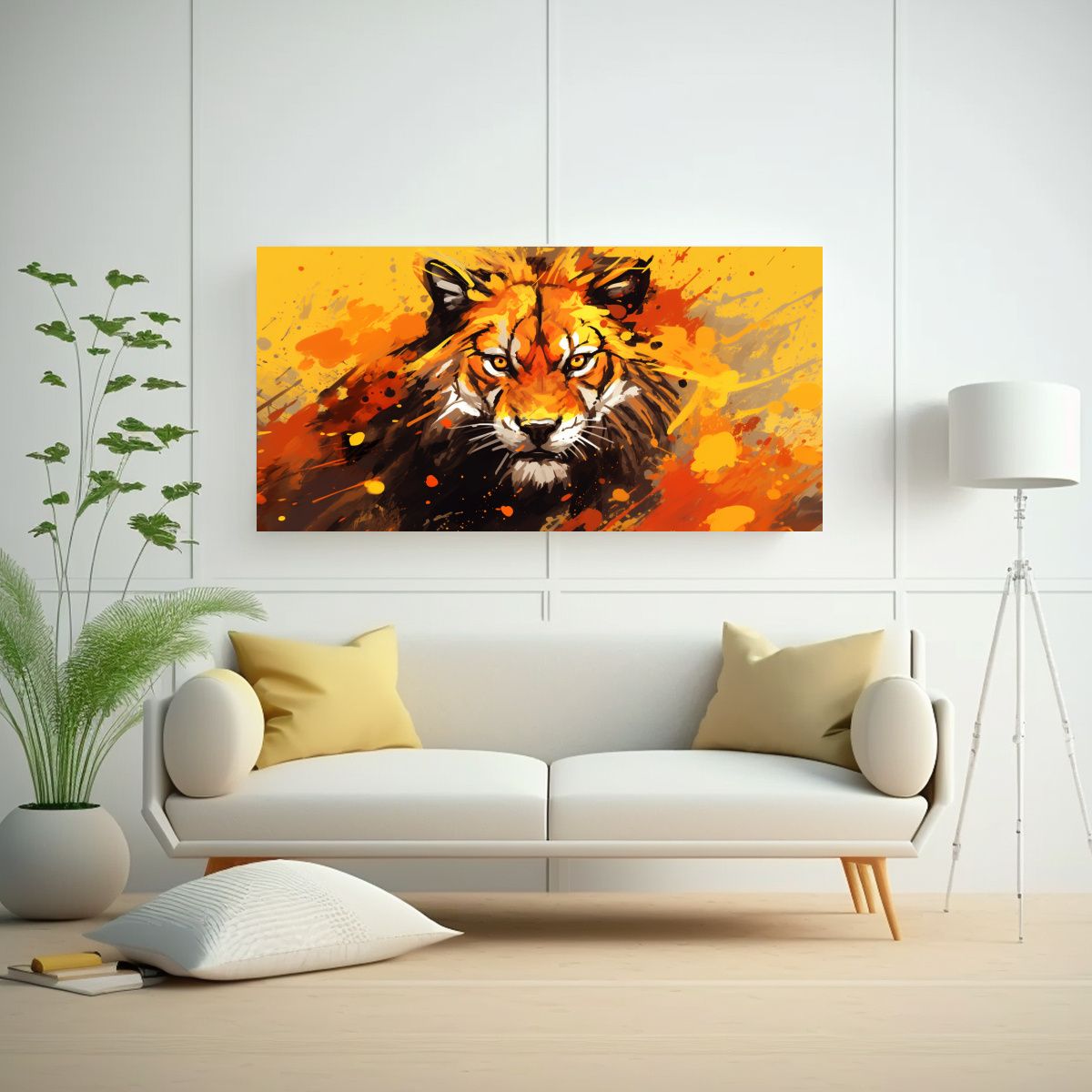 GENERICO - Pinturas De Decoración De Arte Pop Neo De Animale 160x80cm