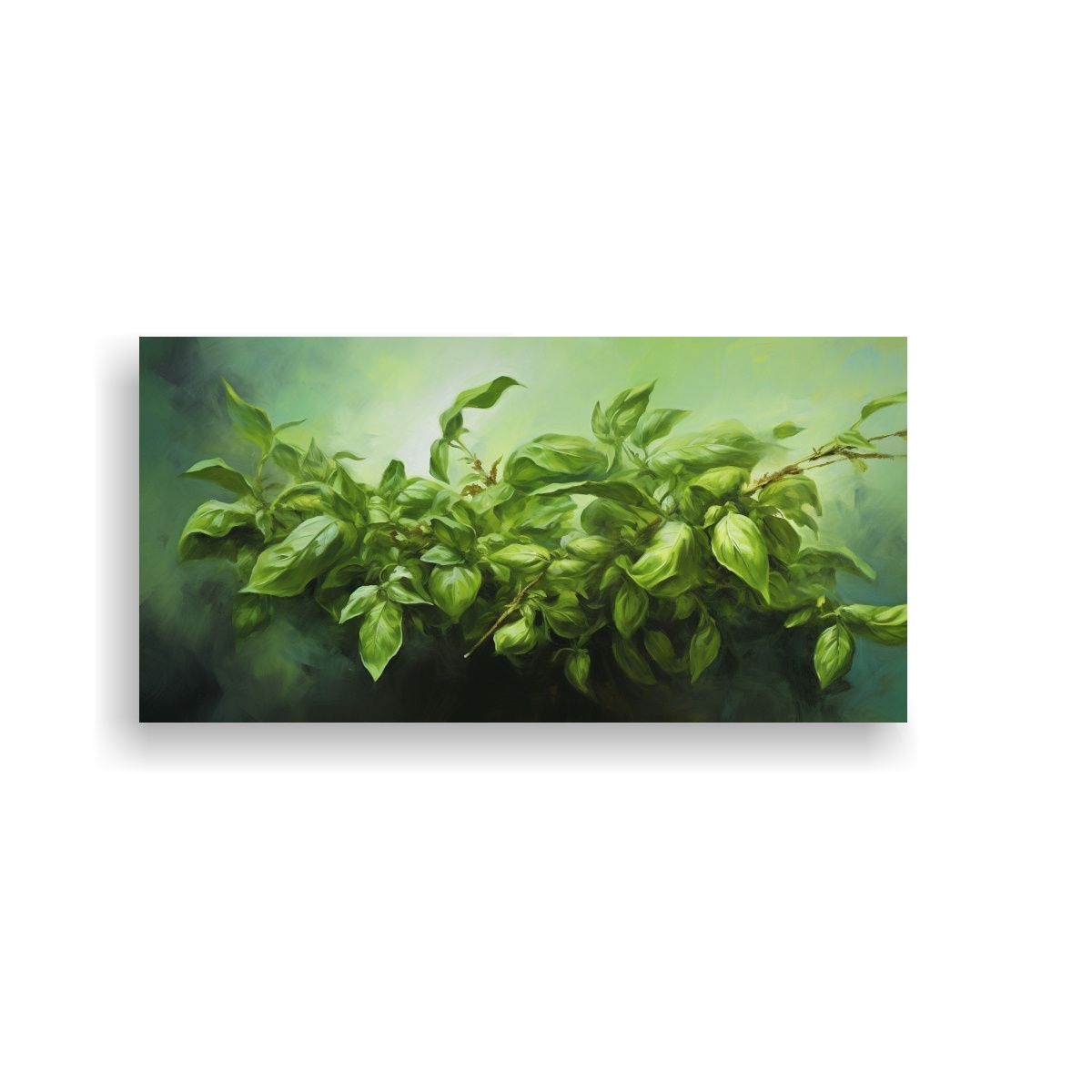 GENERICO - Lienzo De Tela Abstracto De Hierbas Frescas Para D 160x80cm