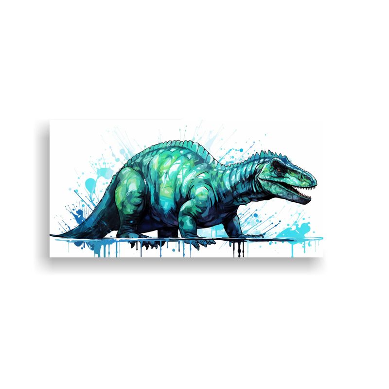 GENERICO - Decoración Street Art De Iguanodonte En Colores T 160x80cm