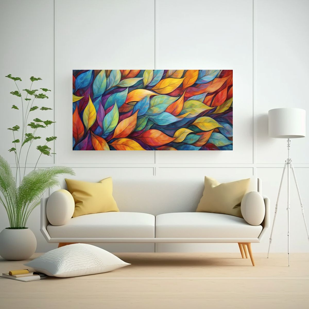 GENERICO - Pinturas Abstractas Equilibrio Visual Líneas Fina 160x80cm