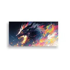 GENERICO - Pinturas Decorativas De Dragón En Colores Arcoír 160x80cm