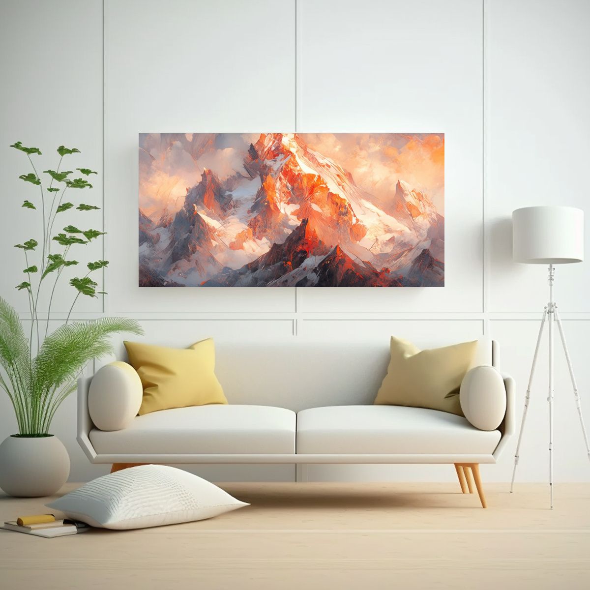 GENERICO - Pinturas Decorativas De Famosas Cumbres Y Cordille 160x80cm