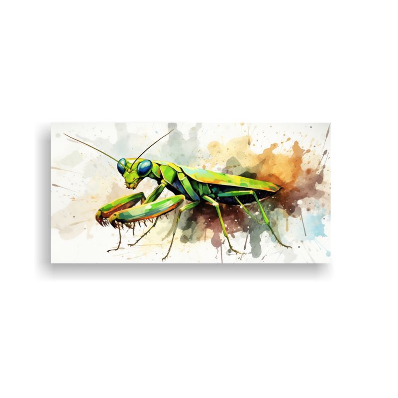 GENERICO - Cuadro Floral Con Delicadas Líneas Mantis Religi 160x80cm