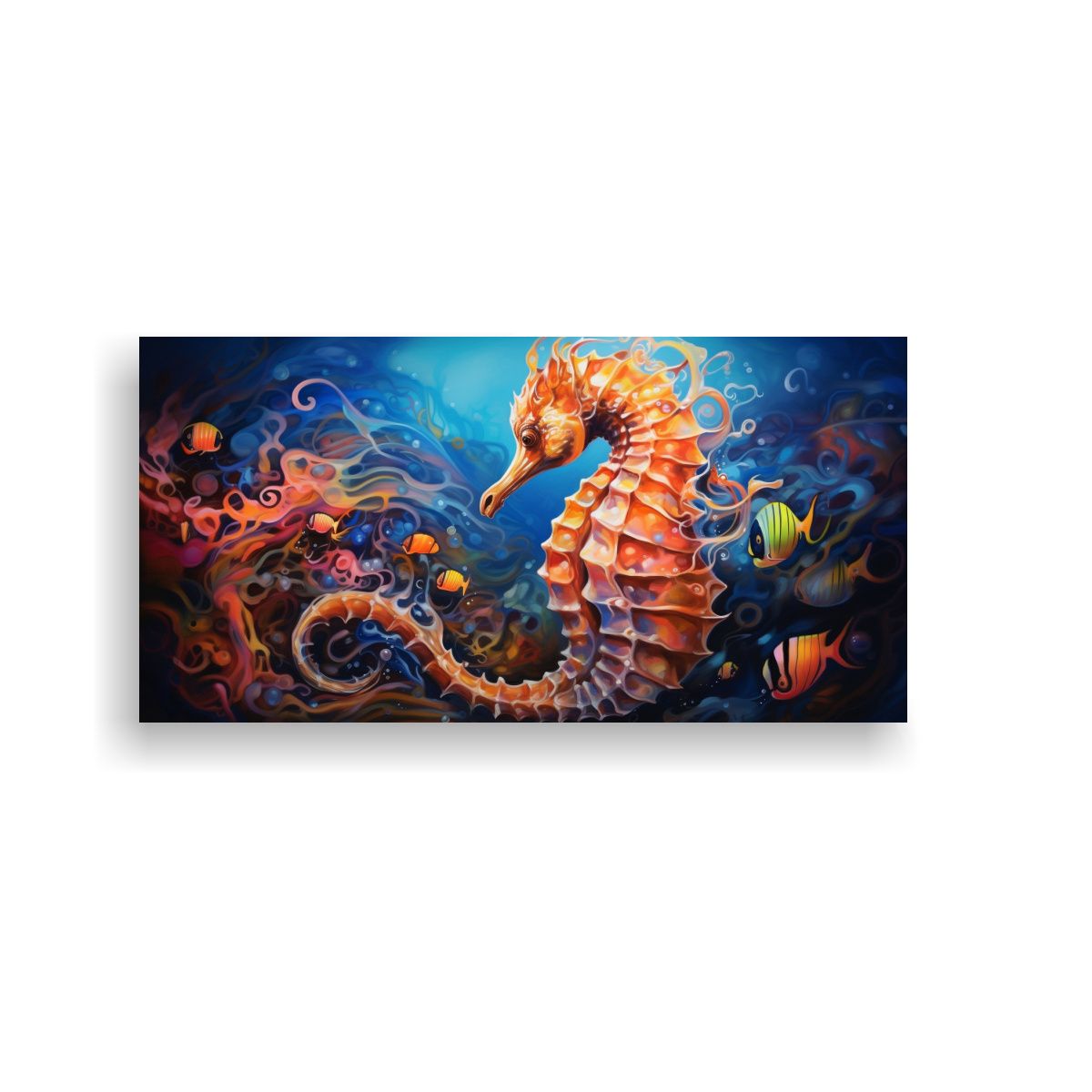 GENERICO - Pintura Al Estilo óleo Colorida De Estilo Caballi 160x80cm