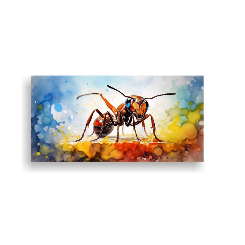 GENERICO - Tela En Bastidor Estilo Acuarelas Coloridas 21 Art 160x80cm